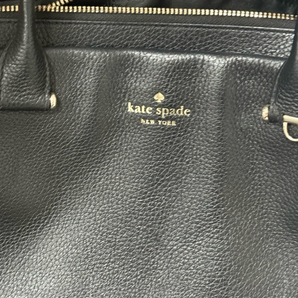 Kate Spade Black Satchel with Silver Hardware - Picture 3 of 11